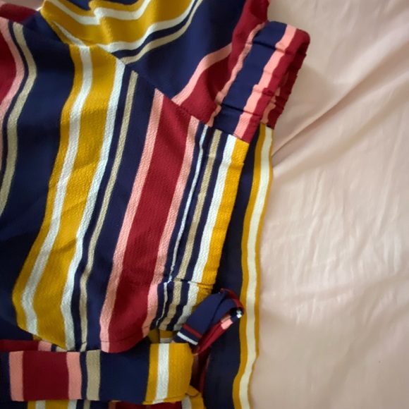 On/off shoulder Striped Blouse - Picture 5 of 5